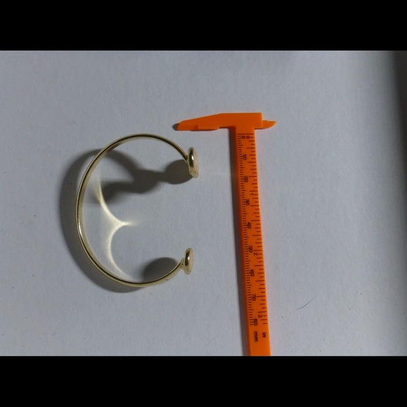 Banana republic bangle cuff gold cream brown - Picture 3 of 14